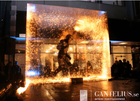 Fire Art Installation Acylic/Plexiglas project by Akriform